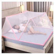 Cargar imagen en el visor de la galería, Toldillo Mosquitero 190x160x80cm Plegable Armado Facil Portatil Rosado