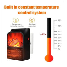 Cargar imagen en el visor de la galería, Calefactor Flame Heater 1000W Eléctrico Portátil