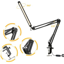 Cargar imagen en el visor de la galería, Lampara Escritorio Brazo Ajustable Niveles Luz Led