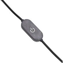 Cargar imagen en el visor de la galería, Lámpara De Escritorio Media Luna Negro Niveles Luz Ajustables