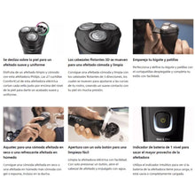 Cargar imagen en el visor de la galería, Afeitadora y Patillera Philips Aquatouch S1223 Humedo o Seco