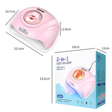 Cargar imagen en el visor de la galería, Lampara De Secado De Uñas Uv Led Sun S8 Pro 268W Rosado