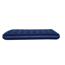 Cargar imagen en el visor de la galería, Colchón Inflable Doble Camping + Inflador Manual 190 x 150 x20cm 300 Kg Azul