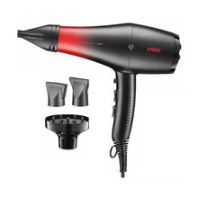 Cargar imagen en el visor de la galería, Secador Cabello Profesional 3 Boquillas Cable 2,5m 1500 WATTS VGR V-462