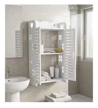 Cargar imagen en el visor de la galería, Mueble Organizador Pared Multiuso 3 Niveles Blanco YH6506