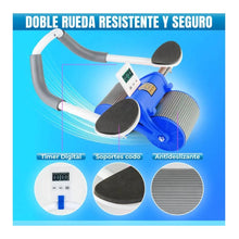 Cargar imagen en el visor de la galería, Rodillo Entrenamiento Muscular Timer Digital Apoyo Codos ZR818