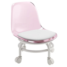 Cargar imagen en el visor de la galería, Silla Pedicura Ruedas Alcochada Giratorio 360 ° Rosado