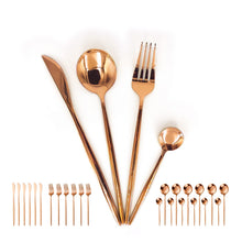 Cargar imagen en el visor de la galería, Juego De Cubiertos 1010-PR 24 Piezas Acero Inoxidable