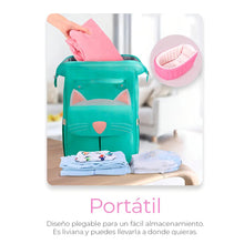 Cargar imagen en el visor de la galería, Tina Bañera Inflable Para Bebés Portátil Antideslizante + Inflador Rosa 003