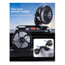 Cargar imagen en el visor de la galería, Ventilador Dual Portátil USB F410 Gira 360º