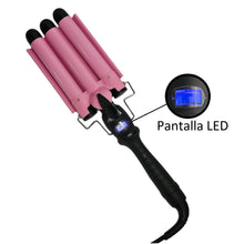 Cargar imagen en el visor de la galería, Rizador Ondas Pro Nova 832 Pantalla Digital Rosado