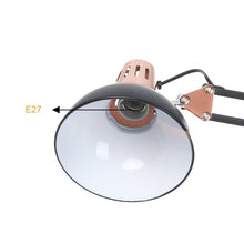 Cargar imagen en el visor de la galería, Lampara Escritorio Negra Con Prensa