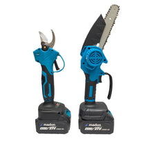 Cargar imagen en el visor de la galería, Motosierra Tijeras Jardinería Doble Batería 21V Inalámbrica