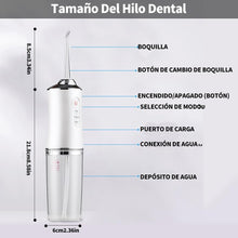 Cargar imagen en el visor de la galería, Irrigador Bucal 4 Boquillas A8 Limpieza Dental Inalambrico Verde