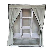 Cargar imagen en el visor de la galería, Closet Organizador Con Forro 88130 Zapatero Perchero Gris