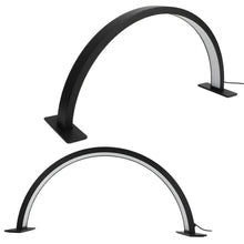 Cargar imagen en el visor de la galería, Lámpara De Escritorio Media Luna Negro Niveles Luz Ajustables