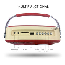 Cargar imagen en el visor de la galería, Radio Retro SuperSonic Sc-1201BT AM/FM Bluetooth USB Rojo