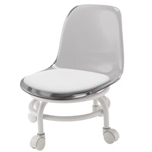 Cargar imagen en el visor de la galería, Silla Pedicura Ruedas Alcochada Giratorio 360 ° Gris