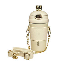 Cargar imagen en el visor de la galería, Termo Térmico Acero Inoxidable Correa 400ML Beige
