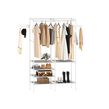 Cargar imagen en el visor de la galería, Organizador Closet 2 Espacios Zapatero Perchero Blanco