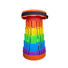 Cargar imagen en el visor de la galería, Silla Taburete Tipo Telescopio Retráctil Portátil DZ-7 Naranja