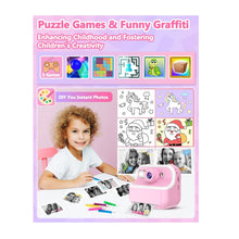 Cargar imagen en el visor de la galería, Camara De Impresión M8 Instantanea Niños Doble Rosa