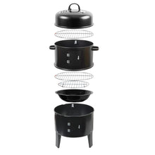 Cargar imagen en el visor de la galería, Barril Ahumador Asador 3 en 1 Medidor Temperatura, Altura 83 cm
