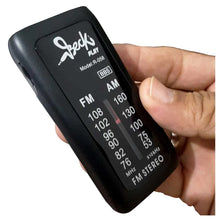 Cargar imagen en el visor de la galería, Radio Bolsillo Audífonos AM FM Beck Play BP-R058 Negro