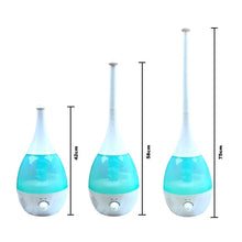 Cargar imagen en el visor de la galería, Humidificador Aroma 3 Litros Luces Led 11H Por Tanque XY-10B Celeste