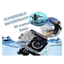 Cargar imagen en el visor de la galería, Camara Deportiva 4K Ultra HD Wifi Resistente Al Agua Blanco