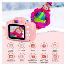 Cargar imagen en el visor de la galería, Mini Camara Niños Foto Digital Bateria Recargable Rosa