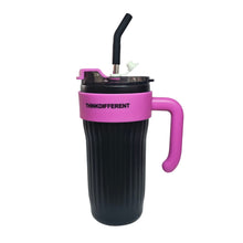 Cargar imagen en el visor de la galería, Termo Térmico Pitillo Acero Inoxidable 860ML Negro