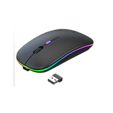 Cargar imagen en el visor de la galería, Mouse Bluetooth Inalámbrico Recargable DPI Ajustable Luz Led