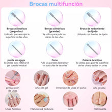 Cargar imagen en el visor de la galería, Drill Pulidor De Uñas SG705 Recargable Inalambrico Rosado