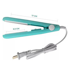 Cargar imagen en el visor de la galería, Mini Plancha Viajera GV-118 Portátil En Cerámica Verde Menta