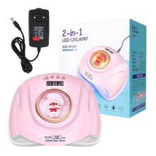 Cargar imagen en el visor de la galería, Lampara De Secado De Uñas Uv Led Sun S8 Pro 268W Rosado