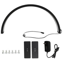 Cargar imagen en el visor de la galería, Lámpara De Escritorio Media Luna Negro Niveles Luz Ajustables