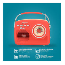 Cargar imagen en el visor de la galería, Radio Retro SuperSonic Sc-1201BT AM/FM Bluetooth USB Rojo