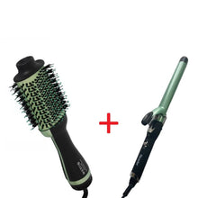 Cargar imagen en el visor de la galería, Combo Cepillo Secador + Rizador Aguacate 210°C