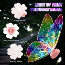 Cargar imagen en el visor de la galería, Alas Mariposa Movimiento 840 Electricas Luz Led Musica