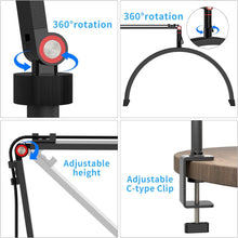 Cargar imagen en el visor de la galería, Lampara Escritorio Giratorio 360° HD-M3X Niveles Luz Ajustables