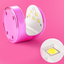 Cargar imagen en el visor de la galería, Mini Lampara De Secado Uñas + Press On Sun Mini 18W Fucsia