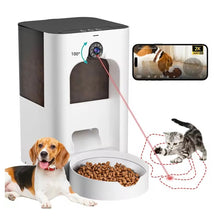 Cargar imagen en el visor de la galería, Comedero Automático Para Mascotas Dispensador Inteligente Cámara Sensor Movimiento WS-23