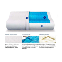 Cargar imagen en el visor de la galería, Almohada Ortopédica Espuma con Memoria Gel Activo 50X30 Cm