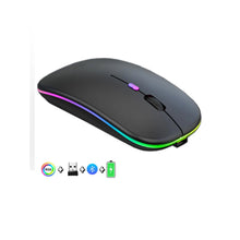 Cargar imagen en el visor de la galería, Mouse Bluetooth Inalámbrico Recargable DPI Ajustable Luz Led