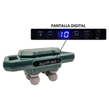 Cargar imagen en el visor de la galería, Masajeador Corporal Multiuso JBY 328 6 Cabezales Inalambrico Verde