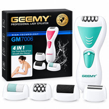 Cargar imagen en el visor de la galería, Depiladora Eléctrica Geemy 4 en 1 GM-7006 Verde