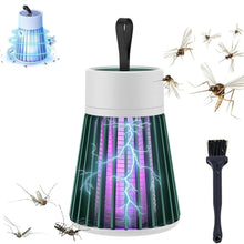 Cargar imagen en el visor de la galería, Lampara Mata Mosquitos Cepillo Limpieza USB Portátil Verde
