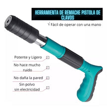 Cargar imagen en el visor de la galería, Remachadora Neumatica Clavos Acero Multifuncional