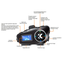 Cargar imagen en el visor de la galería, Intercomunicador Moto Inalámbrico Bluetooth Radio KR-M4